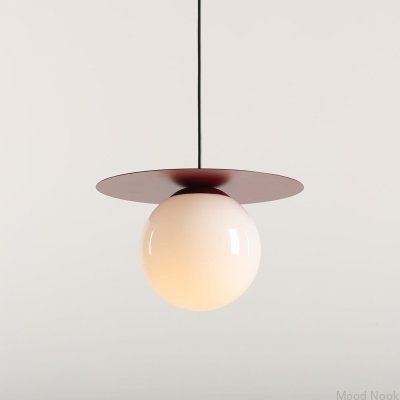 Lampa wisząca Loop M Metalowa Bordowa