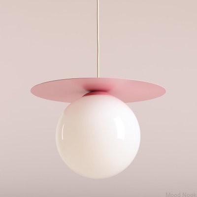Lampa wisząca Loop L Metalowa Różowa