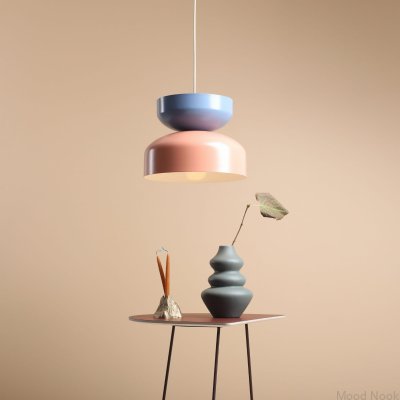 Lampa wisząca Tula Metalowa Koralowa z Niebieskim