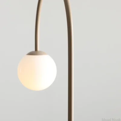 Lampa podłogowa Una Metalowa Beżowa