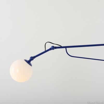 Kinkiet Soho Glass Duży Metalowy Kobaltowy
