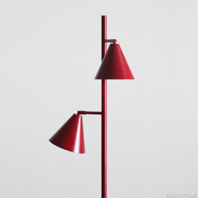 Lampa stojąca Form 2 Metalowa Bordowa