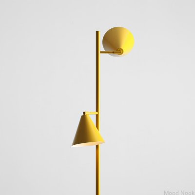 Lampa stojąca Form 2 Metalowa Musztardowa