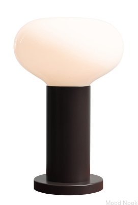 Lampe de bureau Flo S en métal noir