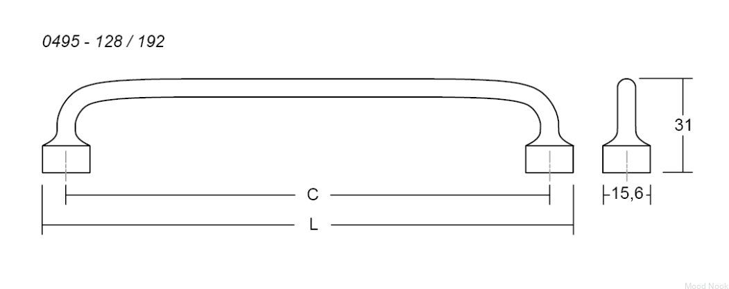 0495192Z28--Uchwyt-meblowy-podłużny-Floid-192-Złoty-szczotkowany-Viefe-Mood-Nook