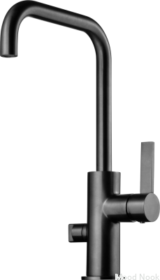 Кухонный кран с клапаном для посудомоечной машины ARM984, латунь, черный хром, матовый