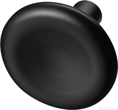 Möbelknopp Bean 37, mässing, mattsvart
