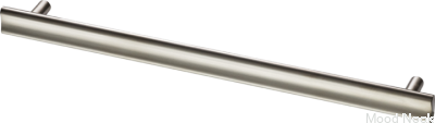 Bean 288 avlångt möbelhandtag, mässing, borstad nickel