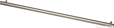 Bean 556 avlångt möbelhandtag, mässing, borstad nickel