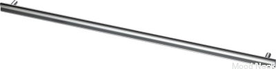 Bean 556 avlångt möbelhandtag, mässing, silver, krom