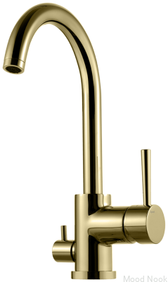 Кухонный смеситель с клапаном для посудомоечной машины EVO184 Brass Honey Gold