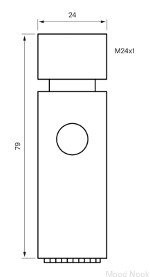 Perlator ZDOC098 Mosiężny Srebrny Chromowany