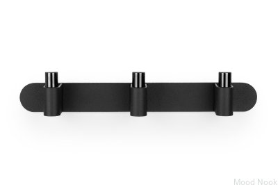 Wieszak ścienny Casey Rack 340 Aluminiowy Czarny Tytanowy Polerowany