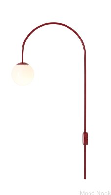 Настенный светильник Una Metal Burgundy