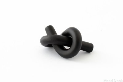 Knot 50 möbelknopp, svartlackerad