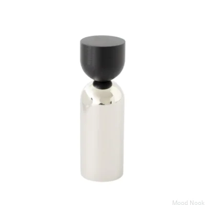Wieszak ścienny Kokeshi Mix 1856 Aluminium Czarny ze Stalą Polerowaną