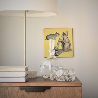 Puxador para móveis Tilda 160 latão marrom com borda escovada