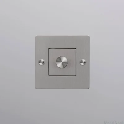 LED Cross 1G 250W Stål Silver Europeisk Standarddimmer utan logotyp