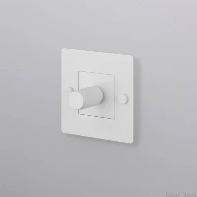 LED Cross 1G 250W Stål Vit Europeisk Standarddimmer utan logotyp