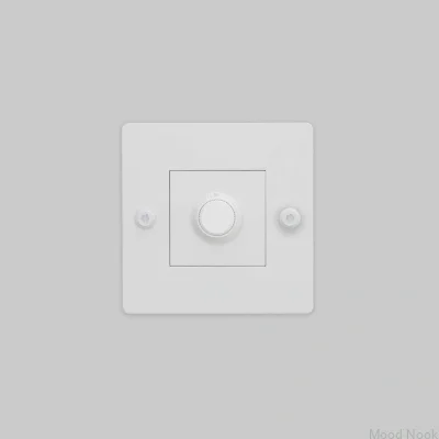 Dimmer med strömbrytare utan logotyp LED Linjär 1G 250W Stål Vit Europeisk Standard