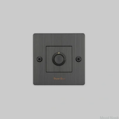 LED Linjär 1G 120W Dimmer med Logotyp, Mässing, Bränd Brons, Europeisk Standard