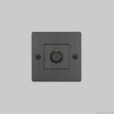 Dimmer med strömbrytare utan logotyp LED Linjär 1G 250W Mässing Bränd brons Europeisk standard