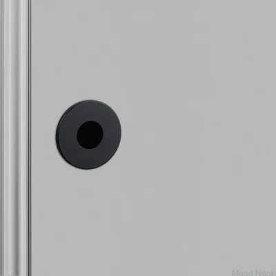 Rund schweizisk skylt 38 mm stål svart schweizisk standard