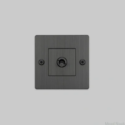 Enkelbrytare utan logotyp Linjär 1G Mässing Bränd brons Europeisk standard