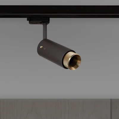 Avgasstrålkastare med korsspår, grafitstål med mässing