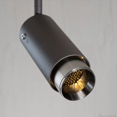 Avgaslinjär justerbar spotlight, grafitstål med silver