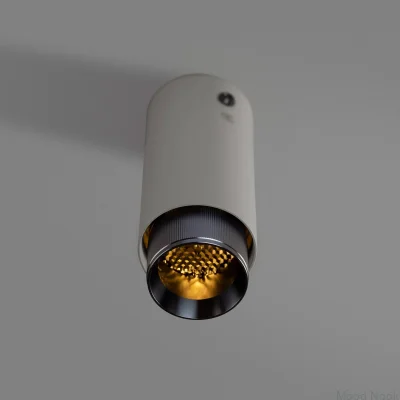 Avgaslinjär stålgrå pistolmetall takspotlight