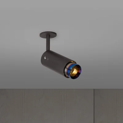 Avgaslinjär justerbar spotlight, grafitstål med bränt stål