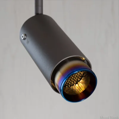 Avgaslinjär justerbar spotlight, grafitstål med bränt stål