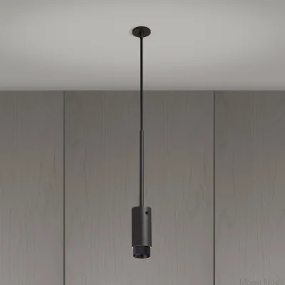 Avgasrör i stålgrafit med svart pendellampa