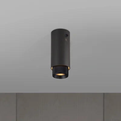 Taklampa med korsformad taklampa, grafitstål med svart