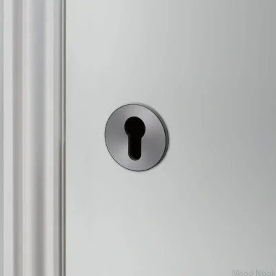 Eurocylinderskylt 35mm stålpistolmetall brittisk standard