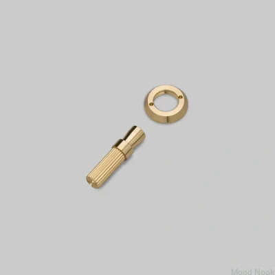 Detalj linjär mässingsbrytare dekorativt kit