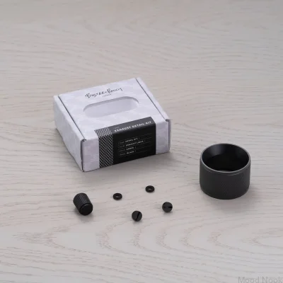 Dekorativ lampsats Avgasdetalj Kors Stål Svart