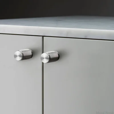 Cross 20 Stål Silver Möbelknopp (Set om 2)