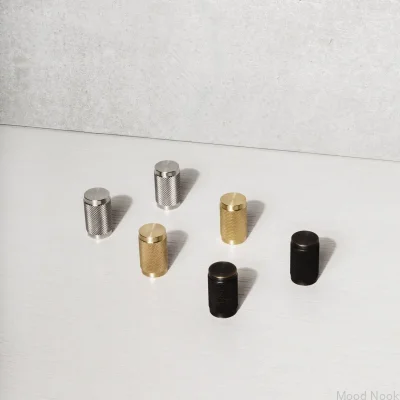 Möbelknopp Cross 20 Mässing Bränd Brons (Set om 2)