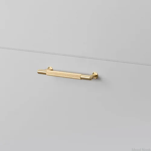 Linear 125 Brass elongated furniture handle