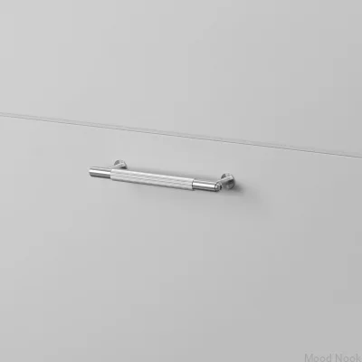 Linjärt 125 Stål Silver Avlångt Möbelhandtag