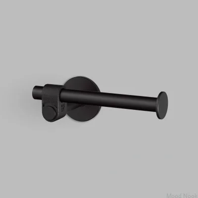 Toalettpappershållare i svart gjutstål från Welder