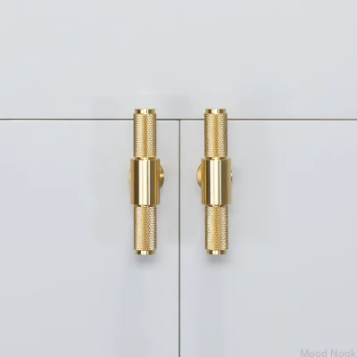 T-Bar Cross 95 Mässing Möbelhandtag