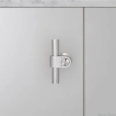 T-Bar Gjutet 85 Stål Silver Möbelhandtag