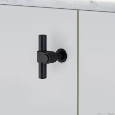 T-Bar gjuten stål 85 möbelhandtag svetsare svart