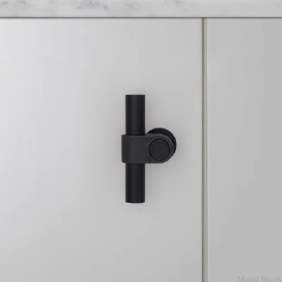 T-Bar gjuten stål 85 möbelhandtag svetsare svart