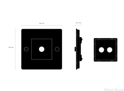 Ram med fyllning utan logotyp Platta 1G Stål Vit Europeisk standard