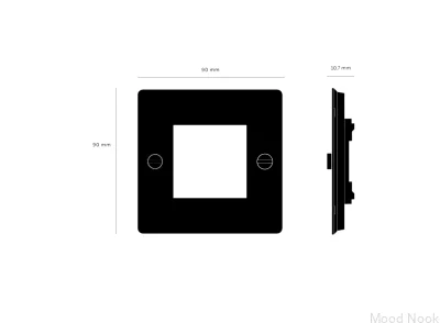 Ram utan fyllning utan logotyp Platta 1G Stål Vit Europeisk standard