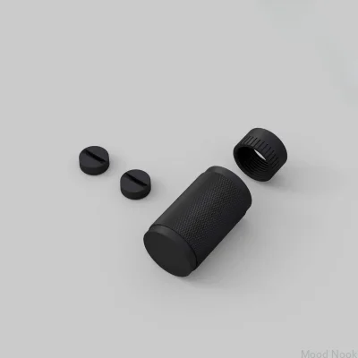 Dekorativt kit för Detail Cross Steel Black dimmer